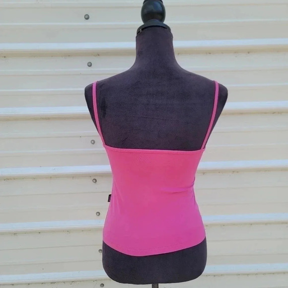 Patchwork Brazil Women's Tank Top Cami Layering Active Basic Spaghetti Strap M - Picture 3 of 10